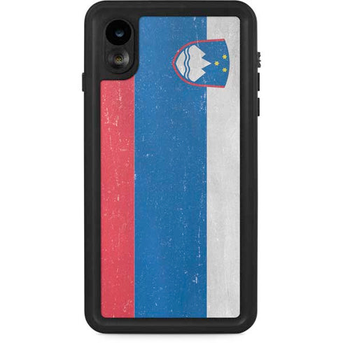 Slovenia Flag Distressed iPhone Cases