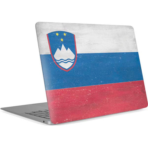 Slovenia Flag Distressed Apple MacBook Air Skin