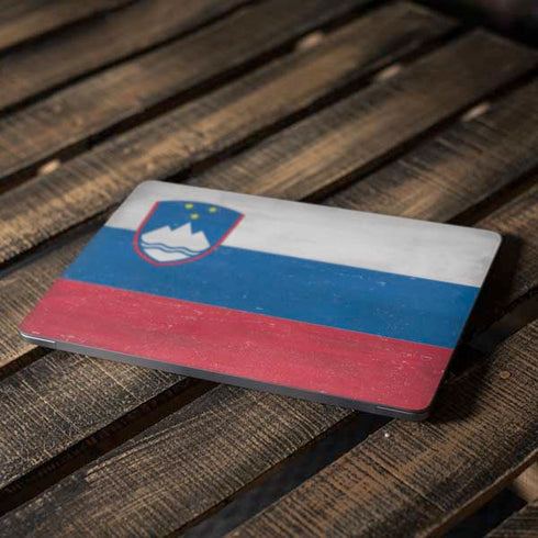 Slovenia Flag Distressed Apple MacBook Air Skin