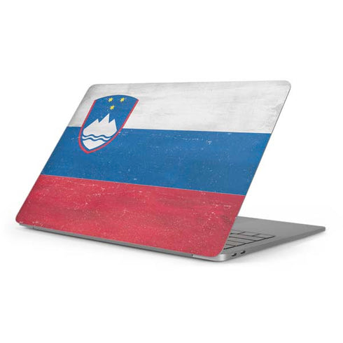 Slovenia Flag Distressed Apple MacBook Pro 16-inch Skin