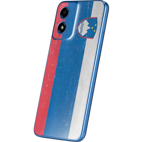 Slovenia Flag Distressed Moto G Play 4G (2024) Skin