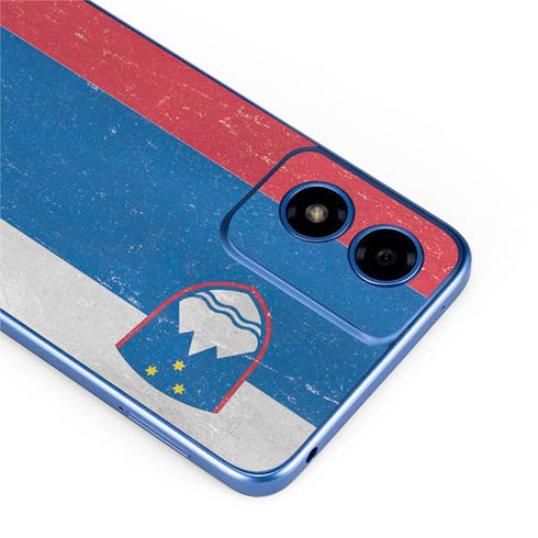 Slovenia Flag Distressed Moto G Play 4G (2024) Skin