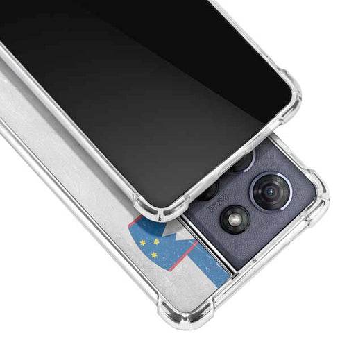 Slovenia Flag Distressed Moto G Play 5G (2025) Clear Case