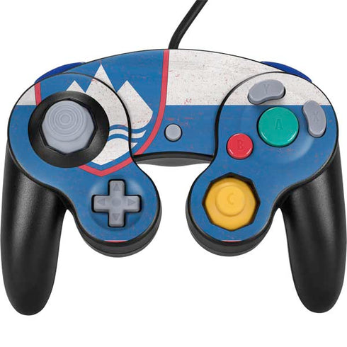 Slovenia Flag Distressed Nintendo Skins