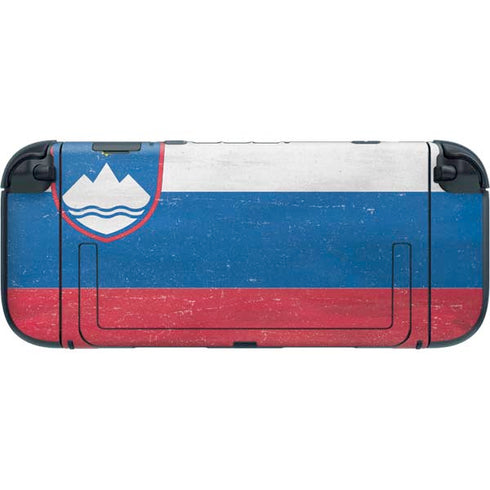 Slovenia Flag Distressed Nintendo Switch 2 (2025) with Joy-Con Skin