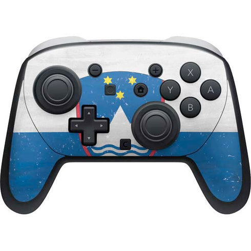 Slovenia Flag Distressed Nintendo Switch 2 (2025) Pro Controller Skin