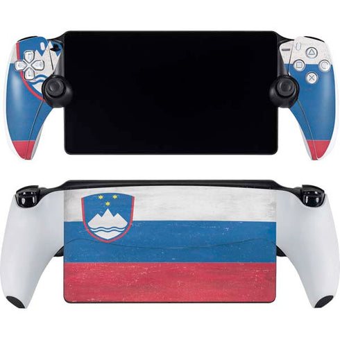 Slovenia Flag Distressed PlayStation PS5 Skins