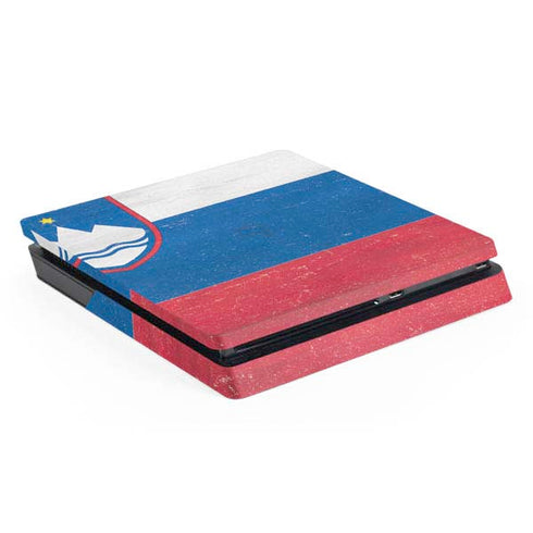 Slovenia Flag Distressed PS4 Slim Skin