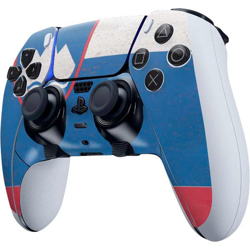 Slovenia Flag Distressed PS5 DualSense Edge Pro Controller Skin