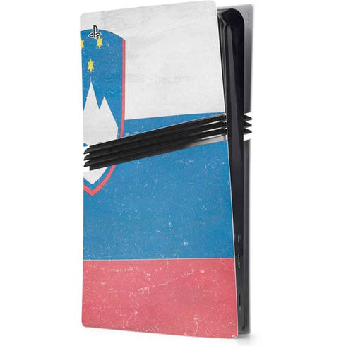 Slovenia Flag Distressed PlayStation PS5 Skins