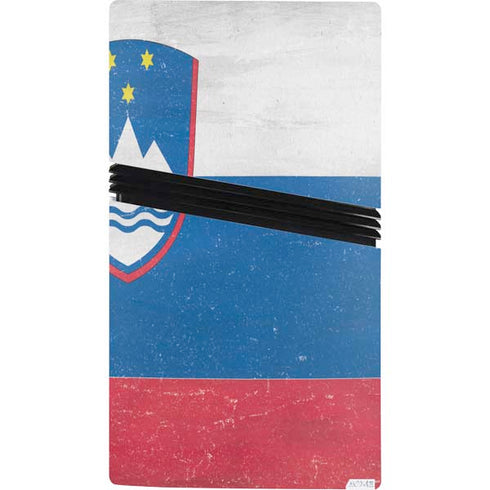 Slovenia Flag Distressed PS5 Pro Console Skin