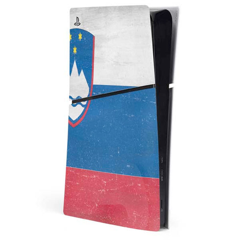 Slovenia Flag Distressed PlayStation PS5 Skins