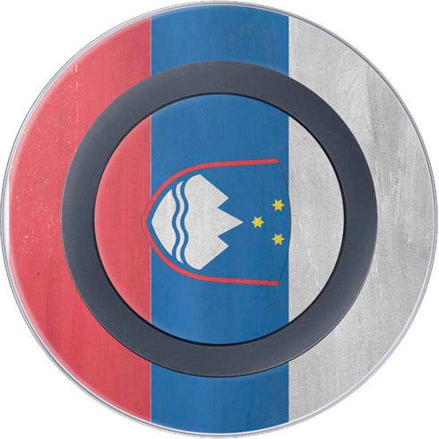 Slovenia Flag Distressed Wireless Charger Skin