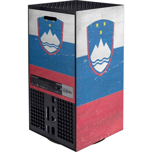 Slovenia Flag Distressed Xbox Series X Bundle Skin