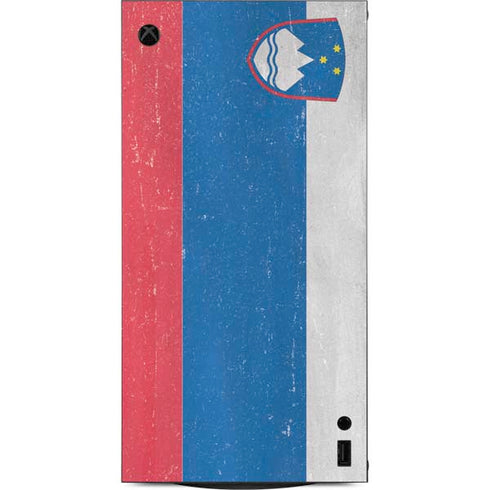 Slovenia Flag Distressed XBox Series X Digital Edition Console Skin