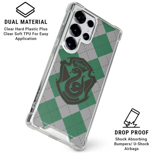 Wizarding World Harry Potter Slytherin Crest Galaxy S25 Ultra Clear Case