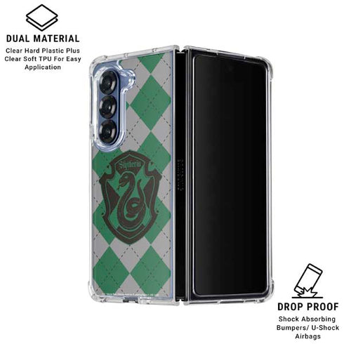 Wizarding World Harry Potter Slytherin Crest Galaxy Z Fold6 Clear Case