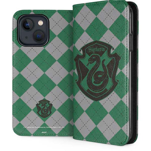 Wizarding World Harry Potter Slytherin Crest iPhone 14 Plus Folio Case