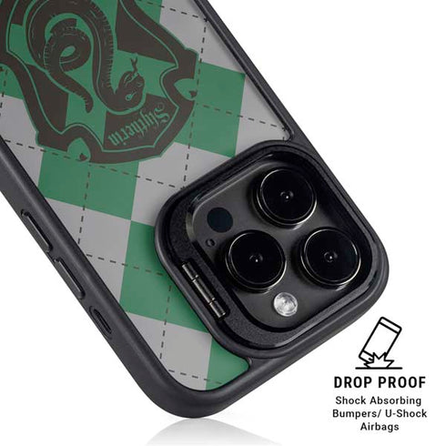 Wizarding World Harry Potter Slytherin Crest iPhone 16 Pro Max Kickstand Case