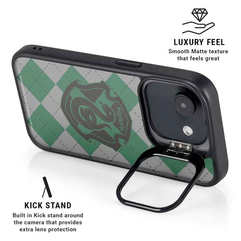Wizarding World Harry Potter Slytherin Crest iPhone 16e Kickstand Case
