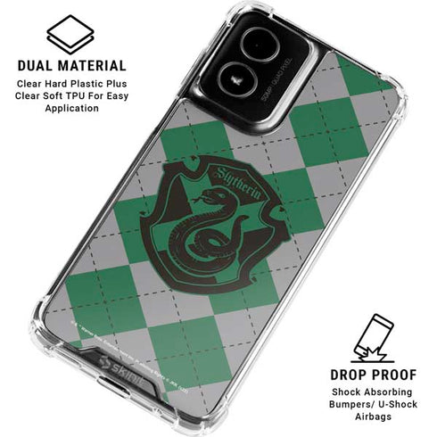 Wizarding World Harry Potter Slytherin Crest Moto G Power 5G (2024) Clear Case
