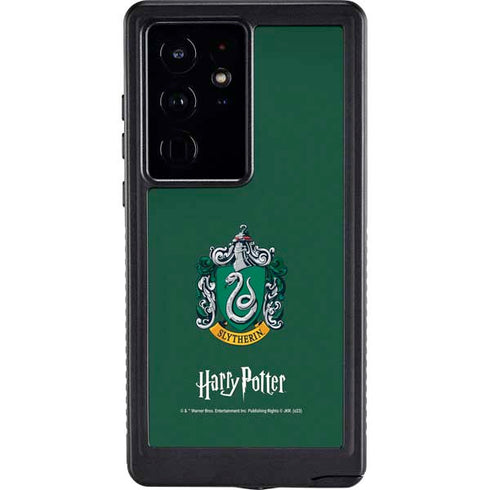 Wizarding World Harry Potter Slytherin House Crest Galaxy S24 Ultra Waterproof Case