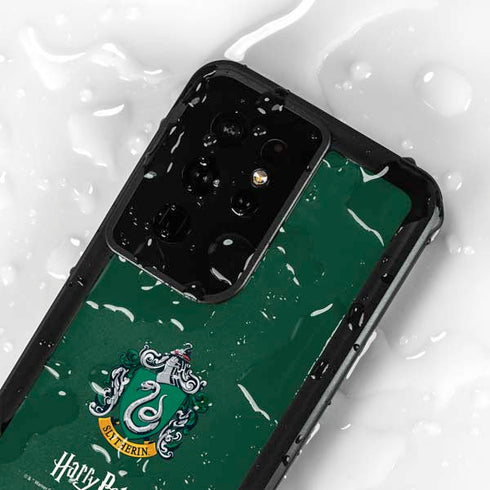 Wizarding World Harry Potter Slytherin House Crest Galaxy S24 Ultra Waterproof Case