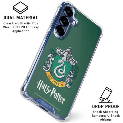 Wizarding World Harry Potter Slytherin House Crest Galaxy S25 Plus Clear Case