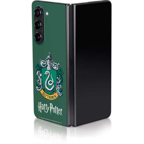 Wizarding World Harry Potter Slytherin House Crest Galaxy Z Fold5 5G Skin