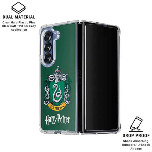 Wizarding World Harry Potter Slytherin House Crest Galaxy Z Fold7 Clear Case
