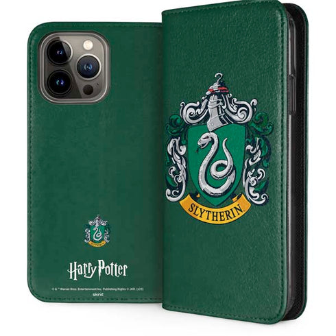 Wizarding World Harry Potter Slytherin House Crest iPhone 13 Pro Max Folio Case