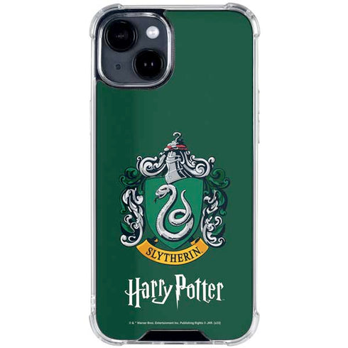 Wizarding World Harry Potter Slytherin House Crest iPhone 15 Clear Case