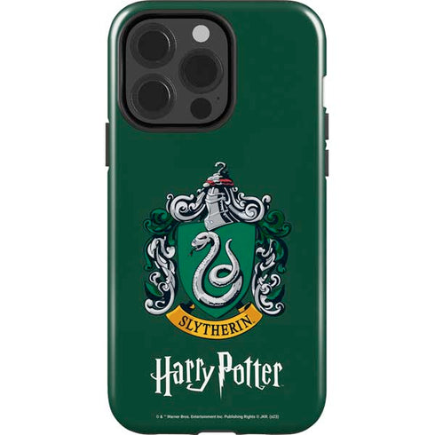 Wizarding World Harry Potter Slytherin House Crest iPhone 15 Pro Impact Case