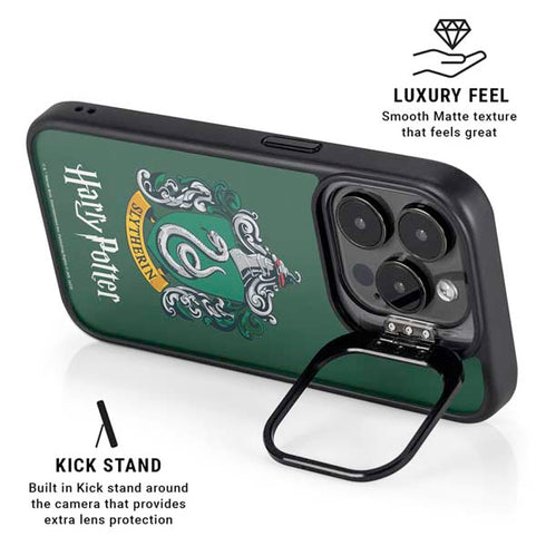Wizarding World Harry Potter Slytherin House Crest iPhone 15 Pro Kickstand Case
