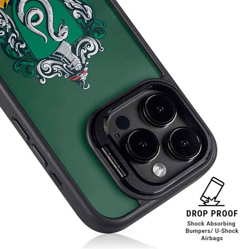 Wizarding World Harry Potter Slytherin House Crest iPhone 15 Pro Max Kickstand Case