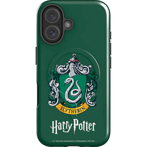 Wizarding World Harry Potter Slytherin House Crest iPhone 16 Plus Magsafe Impact Case