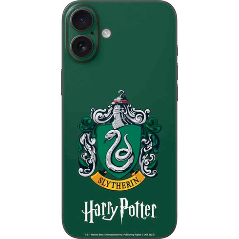 Wizarding World Harry Potter Slytherin House Crest iPhone 16 Plus Skin