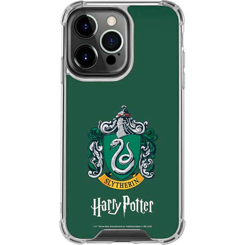 Wizarding World Harry Potter Slytherin House Crest iPhone 16 Pro Clear Case