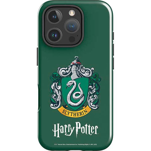 Wizarding World Harry Potter Slytherin House Crest iPhone 16 Pro Max Impact Case