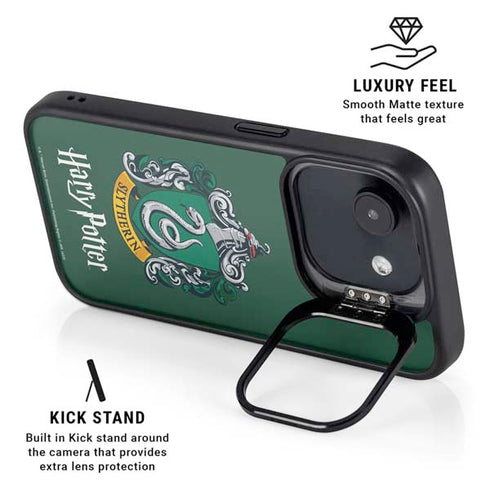 Wizarding World Harry Potter Slytherin House Crest iPhone 16e Kickstand Case