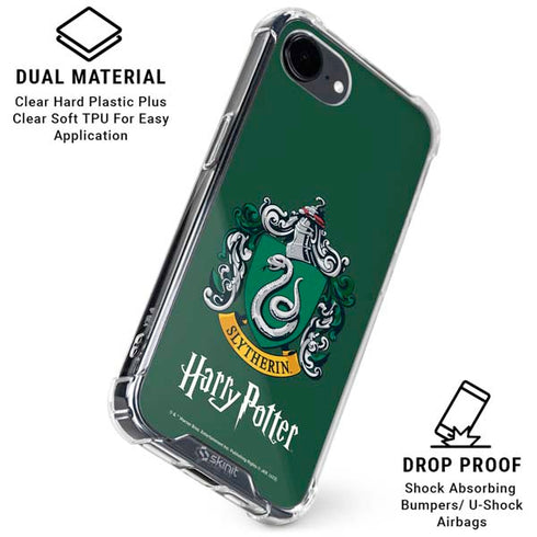 Wizarding World Harry Potter Slytherin House Crest iPhone 16e Clear Case