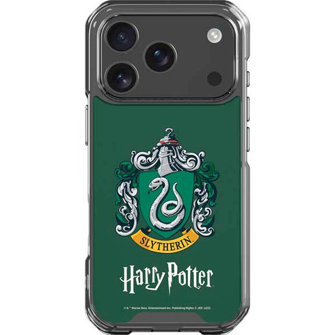 Wizarding World Harry Potter Slytherin House Crest iPhone 17 Pro Clear Case