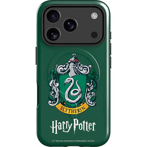 Wizarding World Harry Potter Slytherin House Crest iPhone 17 Pro Magsafe Impact Case