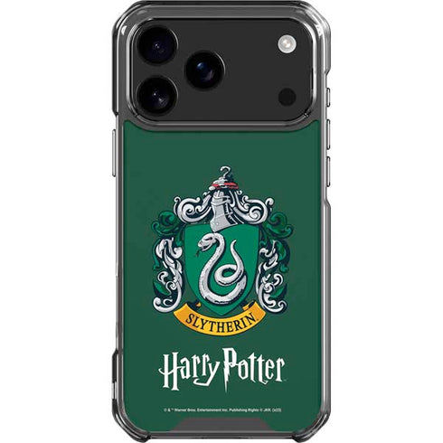 Wizarding World Harry Potter Slytherin House Crest iPhone 17 Pro Max Clear Case