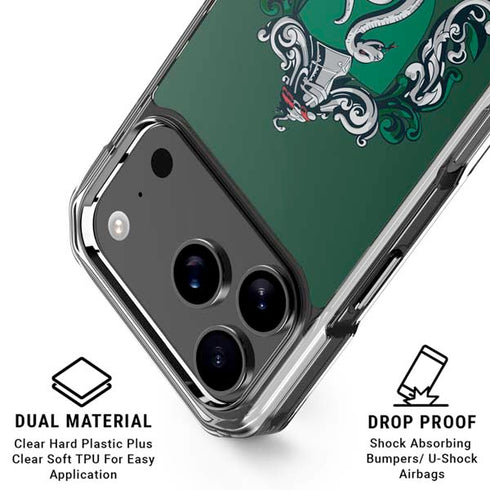 Wizarding World Harry Potter Slytherin House Crest iPhone 17 Pro Max Clear Case