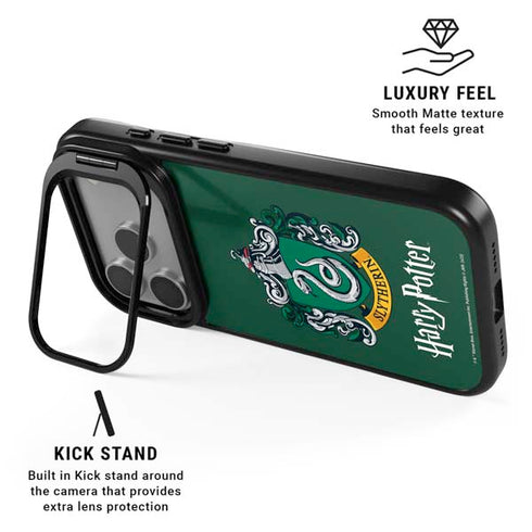 Wizarding World Harry Potter Slytherin House Crest iPhone 17 Pro Max Kickstand Case