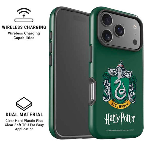 Wizarding World Harry Potter Slytherin House Crest iPhone 17 Pro Max Magsafe Impact Case