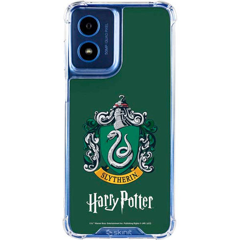 Wizarding World Harry Potter Slytherin House Crest Moto G 5G (2024) Clear Case
