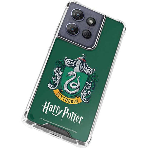 Wizarding World Harry Potter Slytherin House Crest Moto G Play 5G (2025) Clear Case