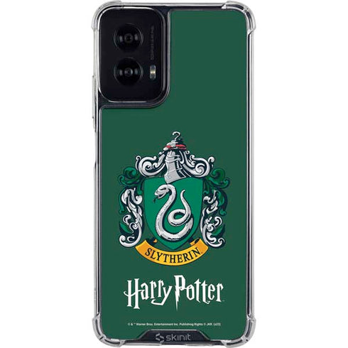 Wizarding World Harry Potter Slytherin House Crest Moto G Power 5G (2024) Clear Case